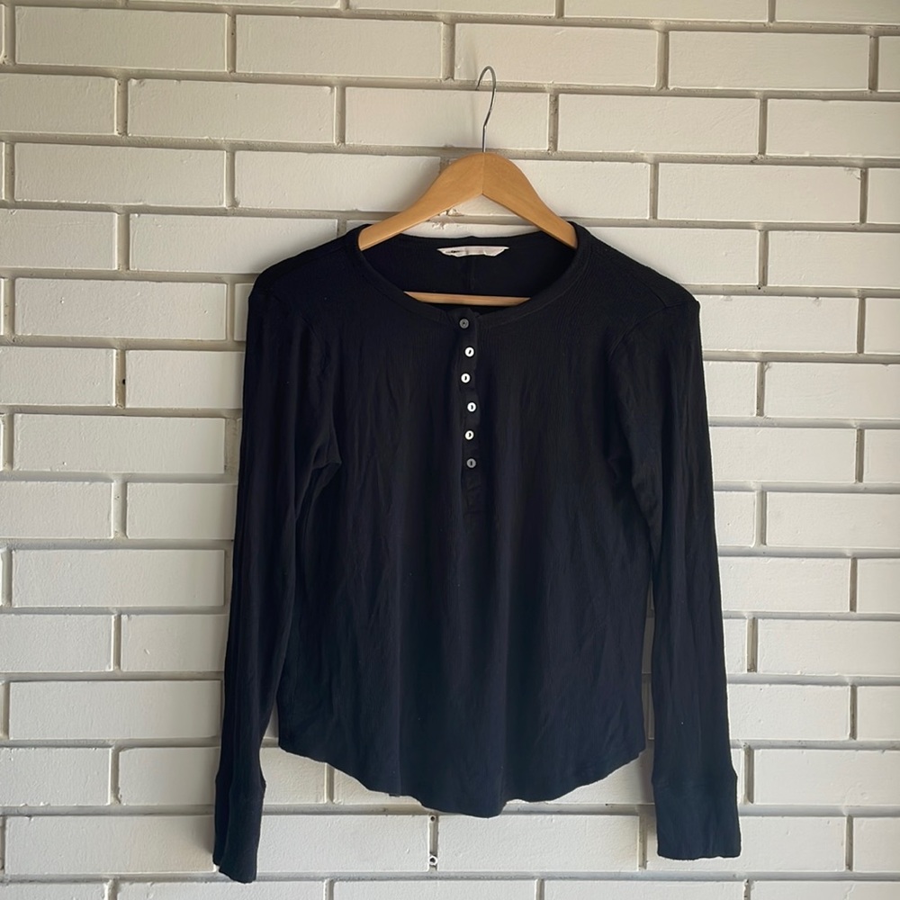 Bluenotes | Black Button Up Long Sleeve